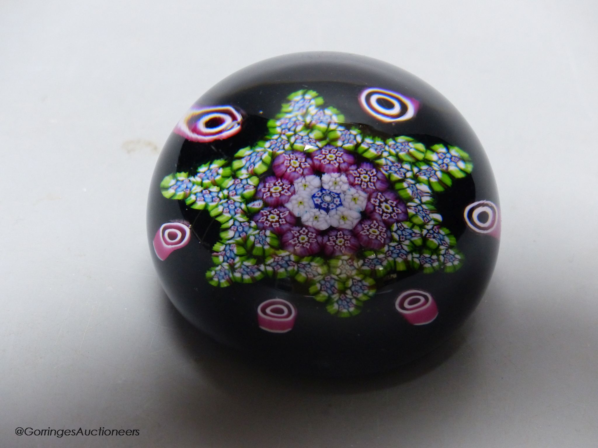A Paul Ysart Milifiori paperweight